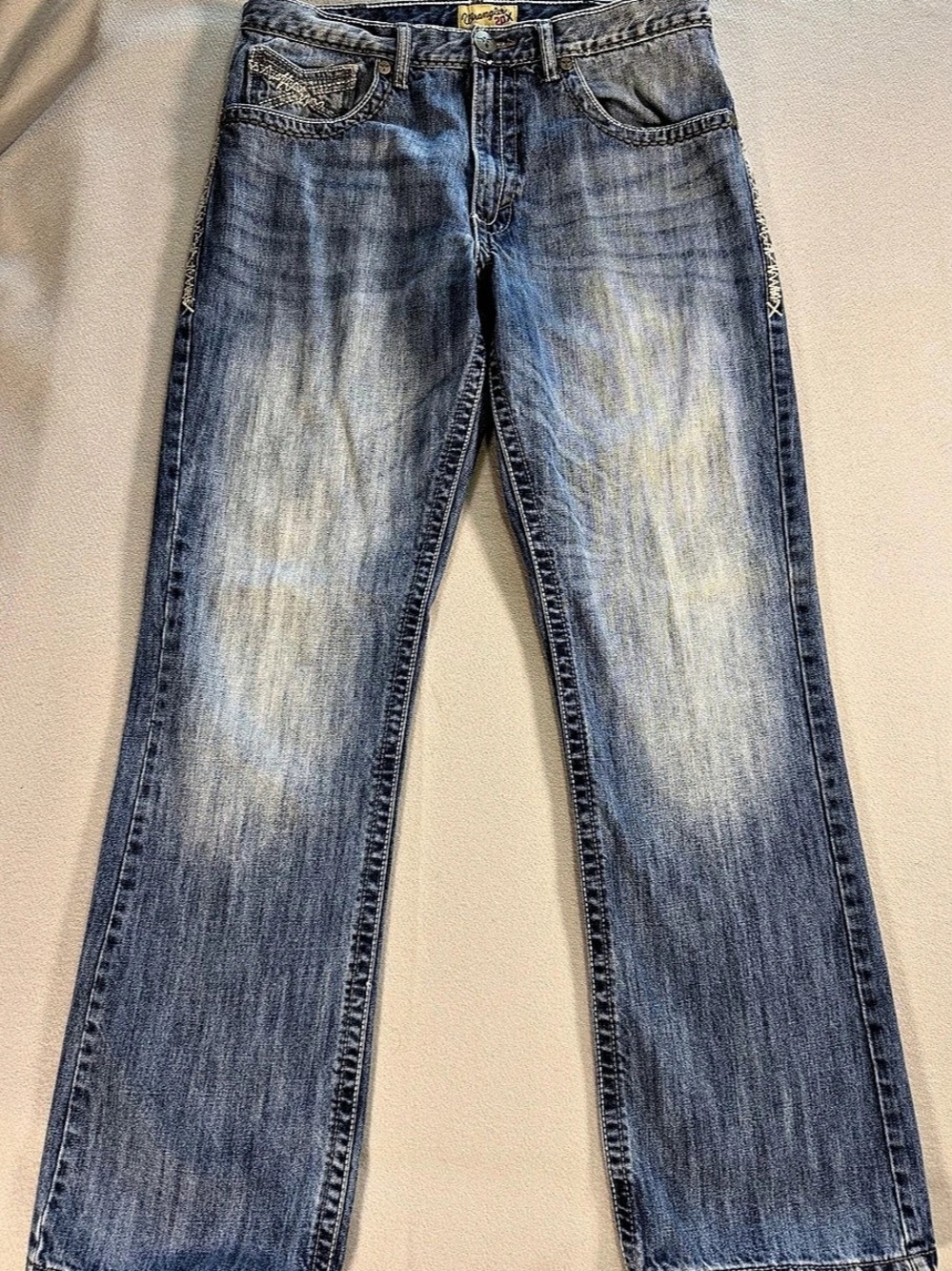 Wrangler 20X Straight Leg Jeans Blue Waist 34